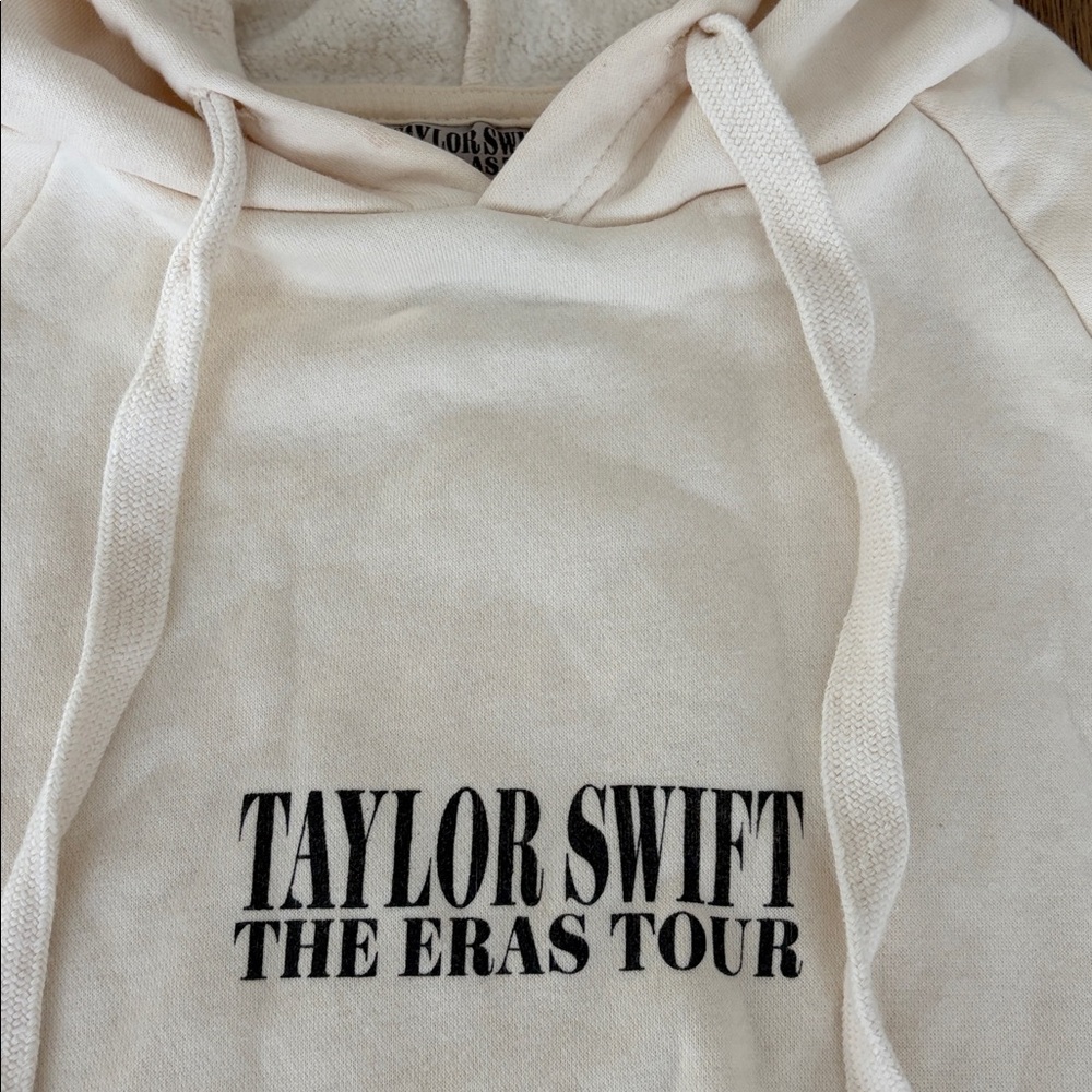 Taylor Swift The Eras Tour Beige Hoodie small - Picture 3 of 6